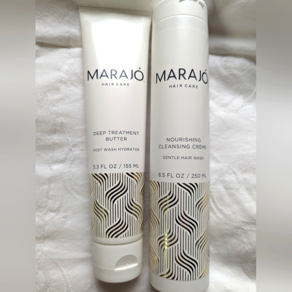Marajó Hair Care Set-Cleansing Cream8.5 Fl Oz/ Deep Treatment Butter 5.3 Fl Oz